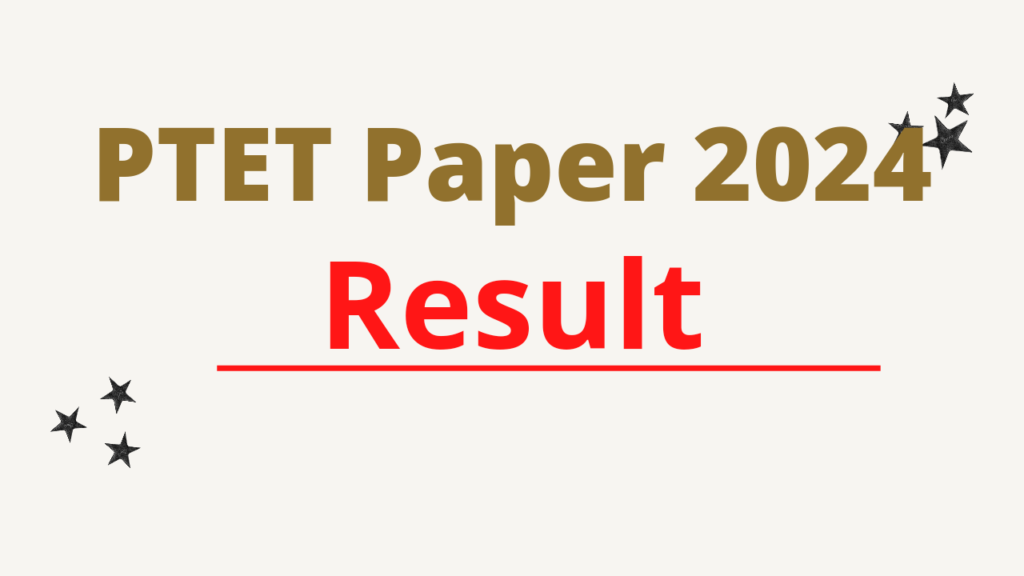 Rajasthan PTET Result 2024